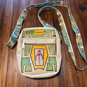 Star Wars Crossbody Bag - Green and Tan Disney Buckle-down
